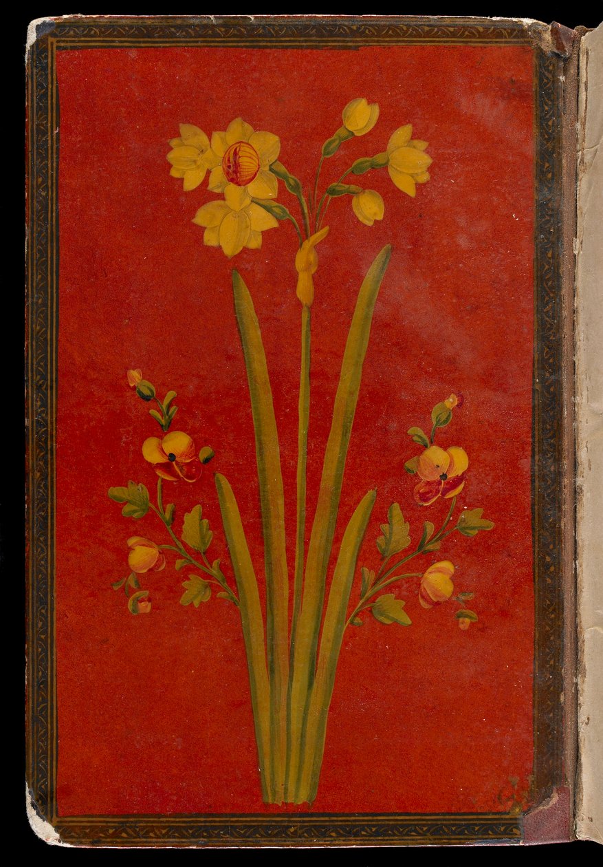 Nizami的Khamsa（五重奏）（d.1209）Shiraz，Fars，可能是伊朗，1433-34（不透明的水彩，墨水和金在纸上） 作者 波斯学校