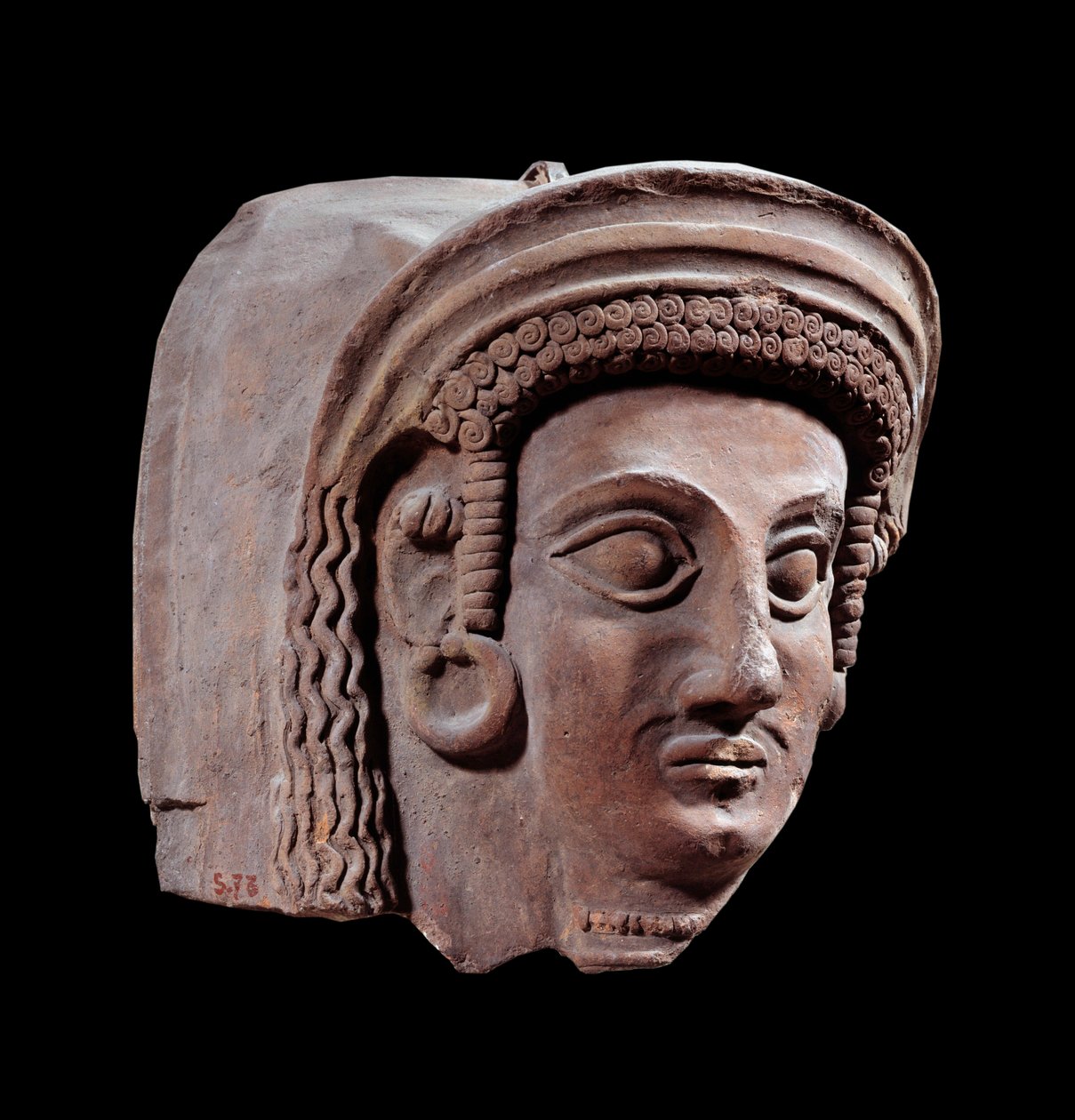 Persian art: fragment of Greek Phenician sarcophagus. From the necropolis of Tortose (4th century BC) Paris, Louvre Museum 作者 波斯学校