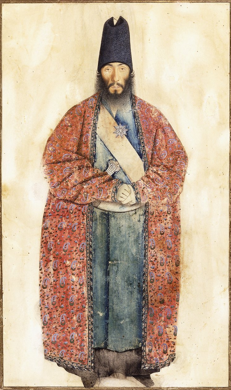 已故山姆·汗·伊尔卡尼（Sam Khan Ilkhani）的肖像，十九世纪 作者 波斯学校