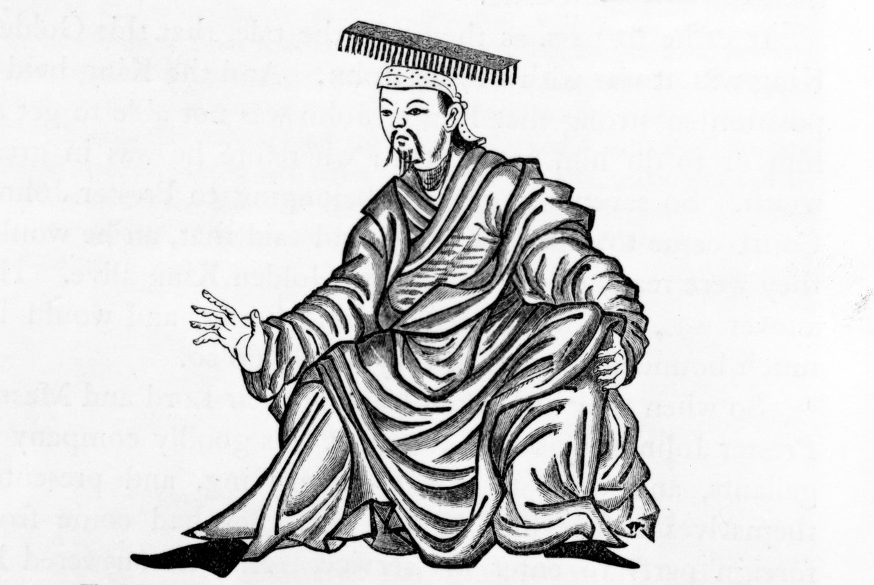 金色国王，由马可波罗和Rustichello da Pisa撰写的“马可波罗之旅”的插图，亨利·尤尔翻译，1871年首次出版 作者 波斯学校