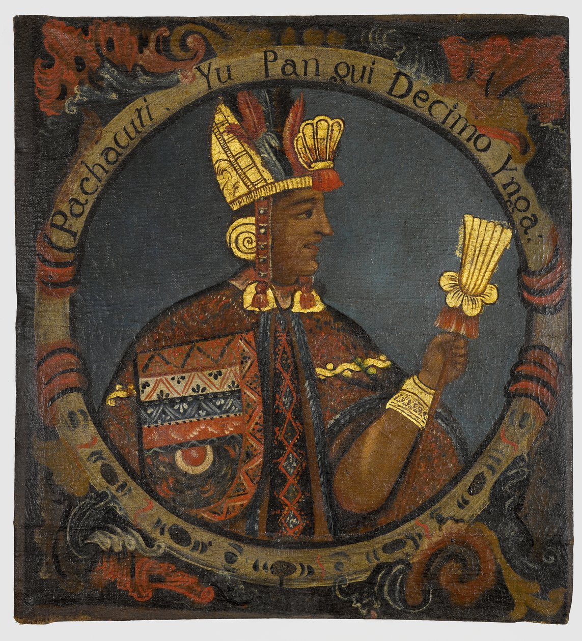 Pachacuti，第10印加国王，18世纪中期 作者 秘鲁学校