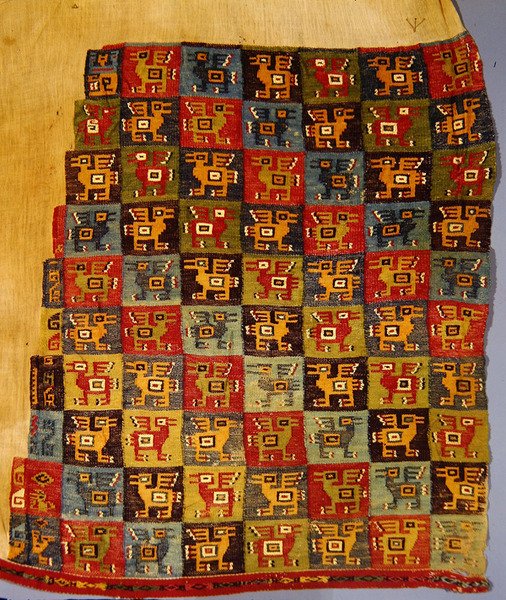 鸟纺织品，Tiahuanaco（Llama羊毛） 作者 秘鲁学校