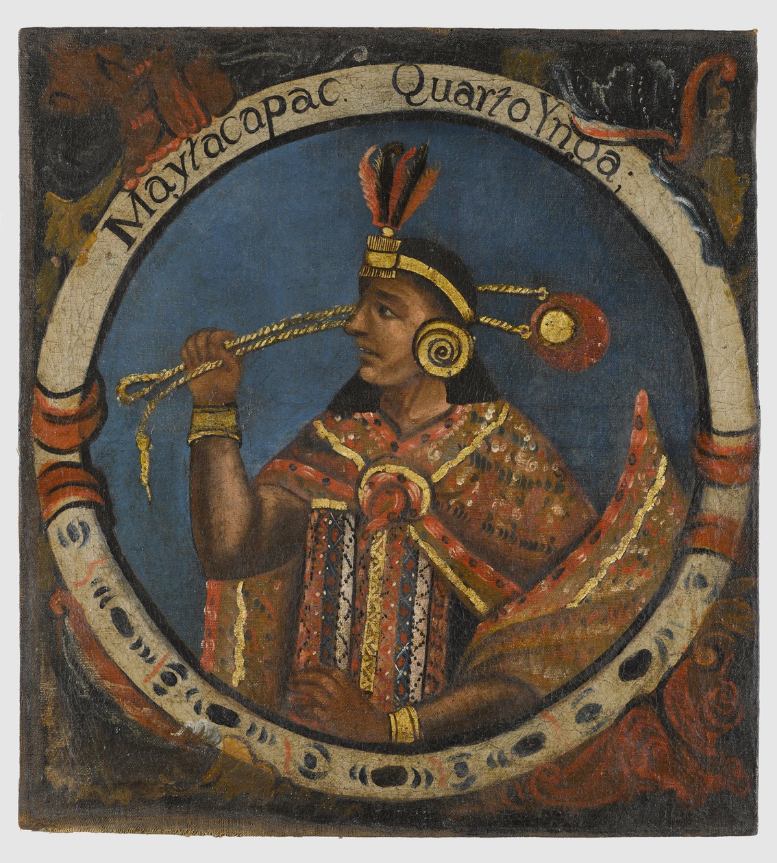 Mayta Capac，第四印加国王，18世纪中叶 作者 秘鲁学校