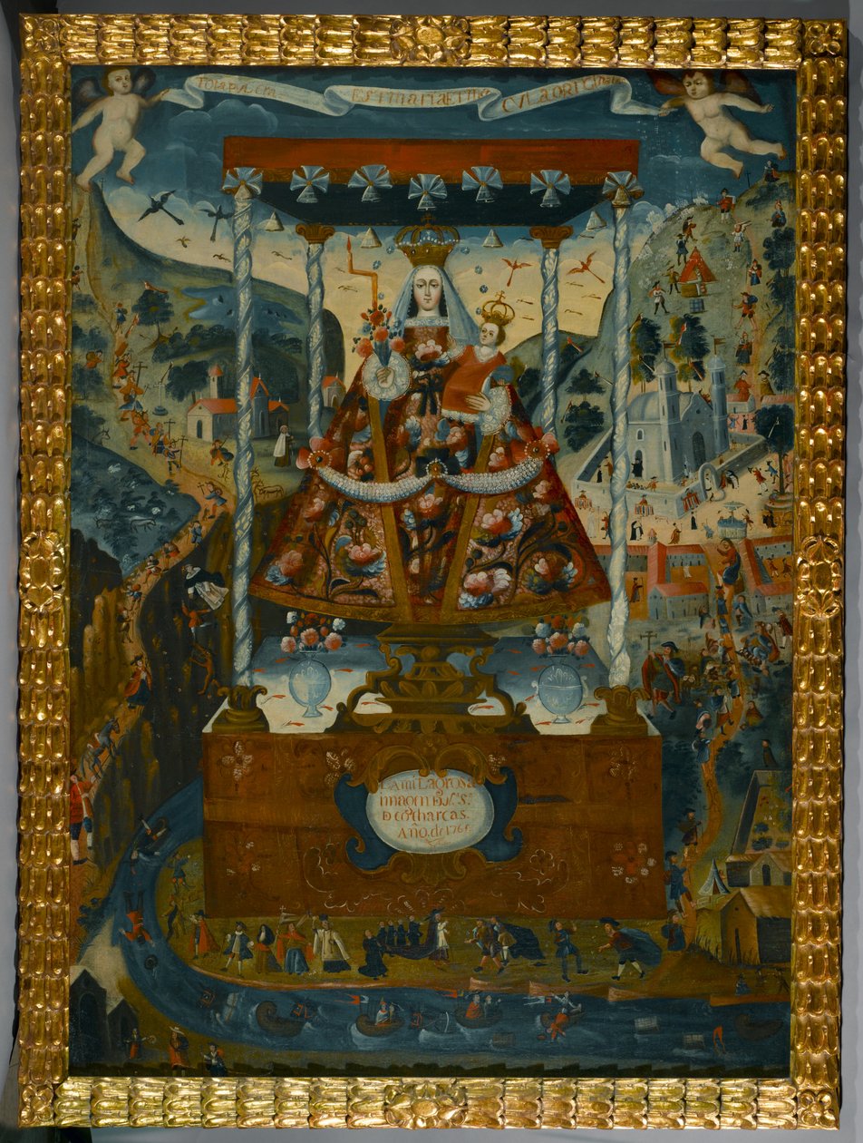 我们的Cocharcas夫人在Baldachin，库斯科，1765年 作者 秘鲁学校