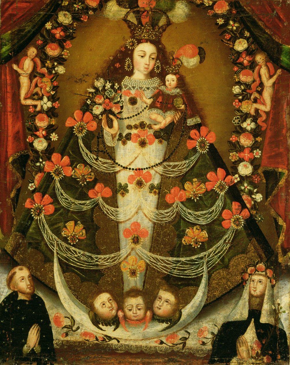 Pomata处女与托伦蒂诺圣尼古拉斯和利马圣罗斯（1586-1617） 作者 秘鲁学校