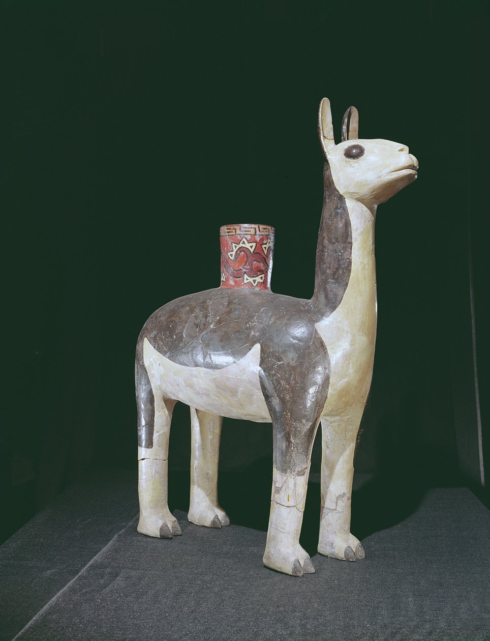 Llama肖像船，纳斯卡文化（陶器） 作者 秘鲁学校