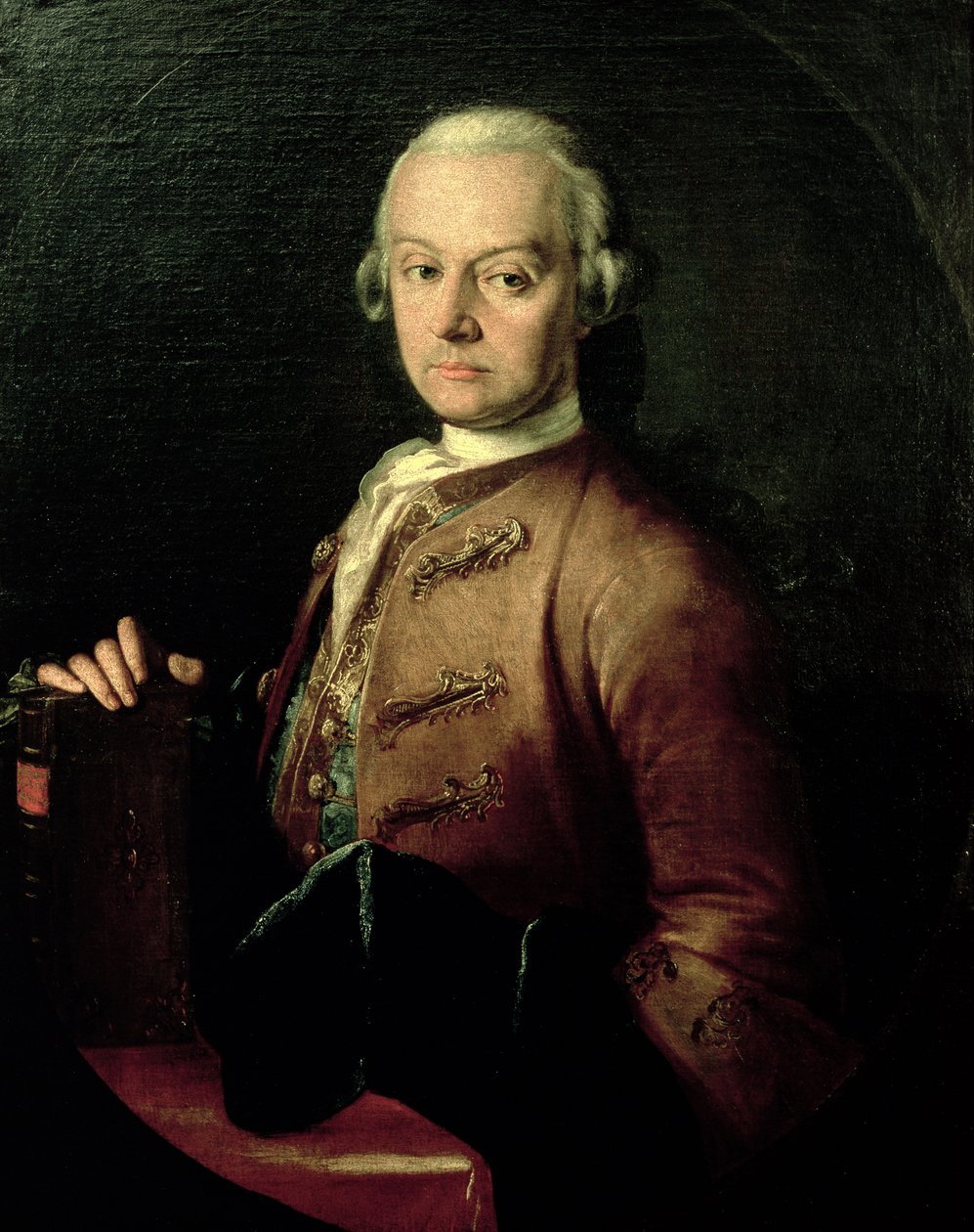 Johann Georg Leopold Mozart（1719-87），Wolfgang Amadeus的父亲，1765年 作者 彼得·安东·洛伦佐尼