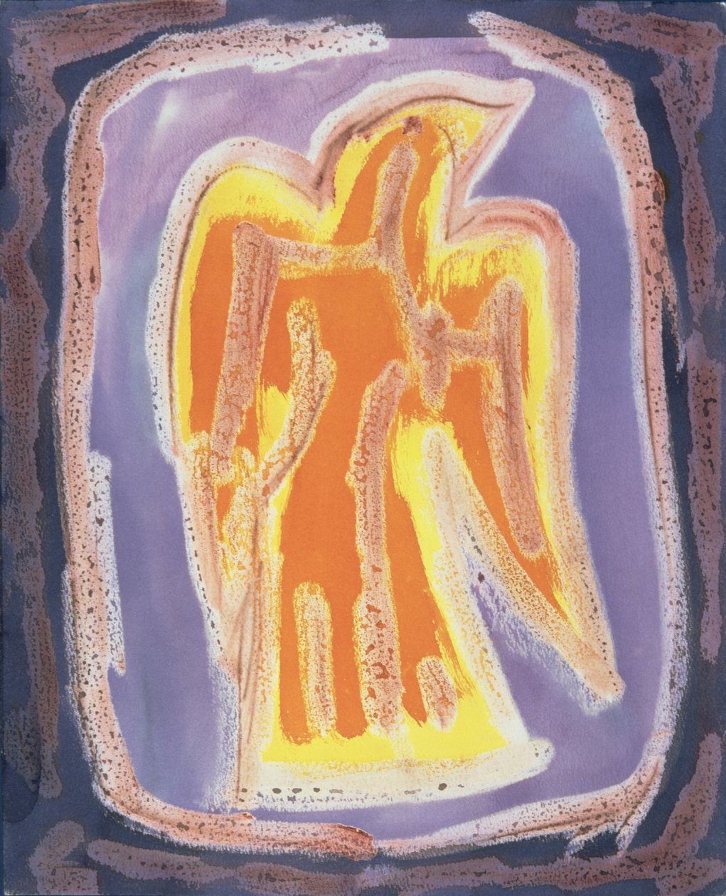 封闭表格，1990年（纸上混合媒体） 作者 彼得·戴维森