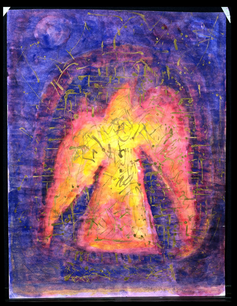 1992年金鸟崛起（纸上混合媒体） 作者 彼得·戴维森