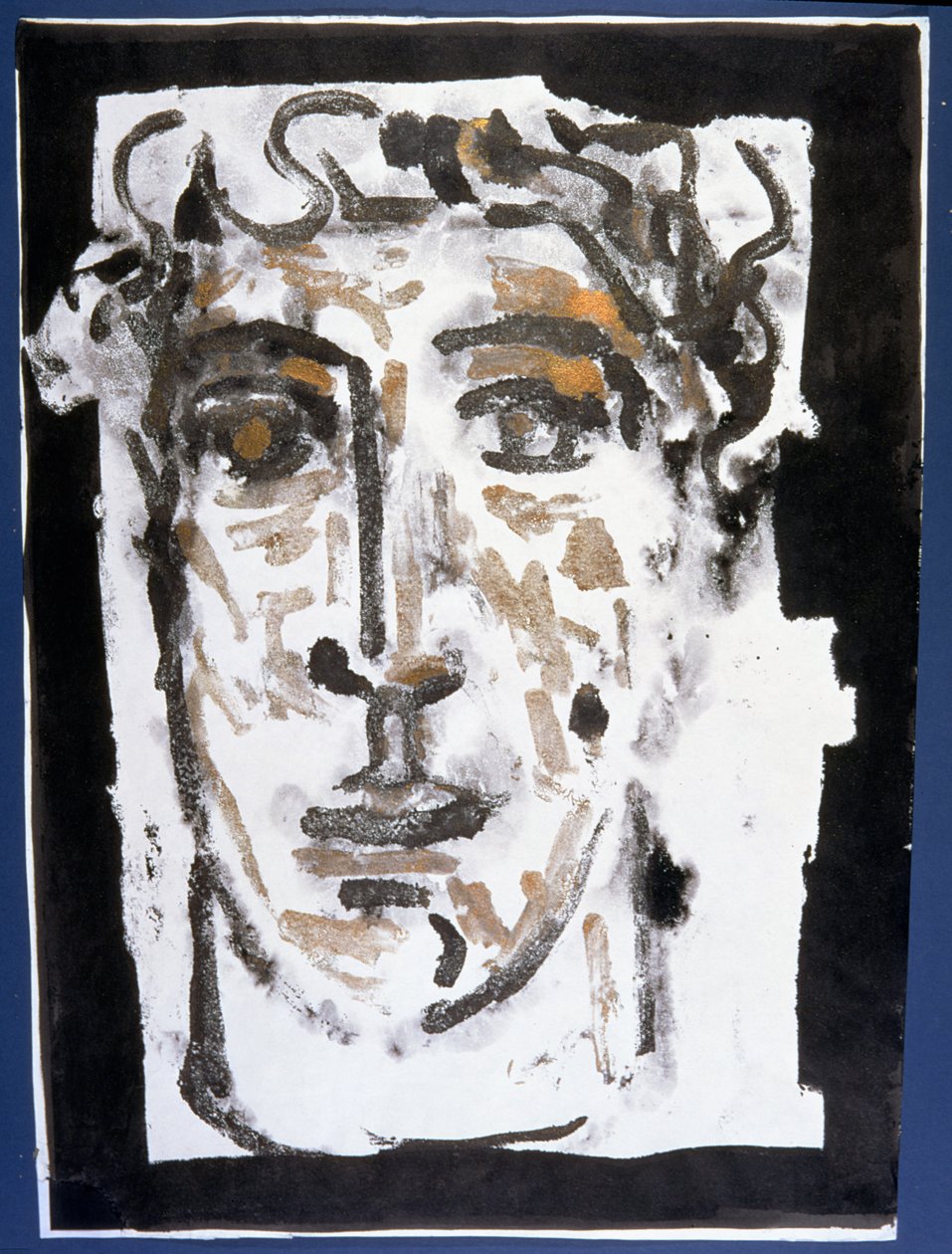Head，1992（monoprint） 作者 彼得·戴维森