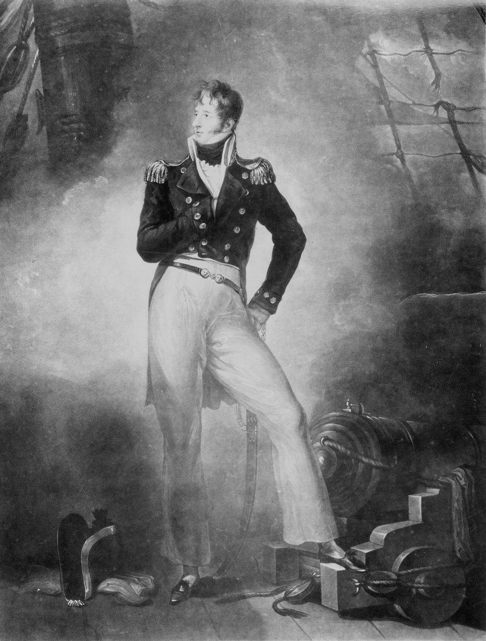 海军上将Thomas Cochrane，Dundonald的第10位伯爵，由Charles Turner雕刻，1809年（mezzotint） 作者 彼得·爱德华·斯特罗林