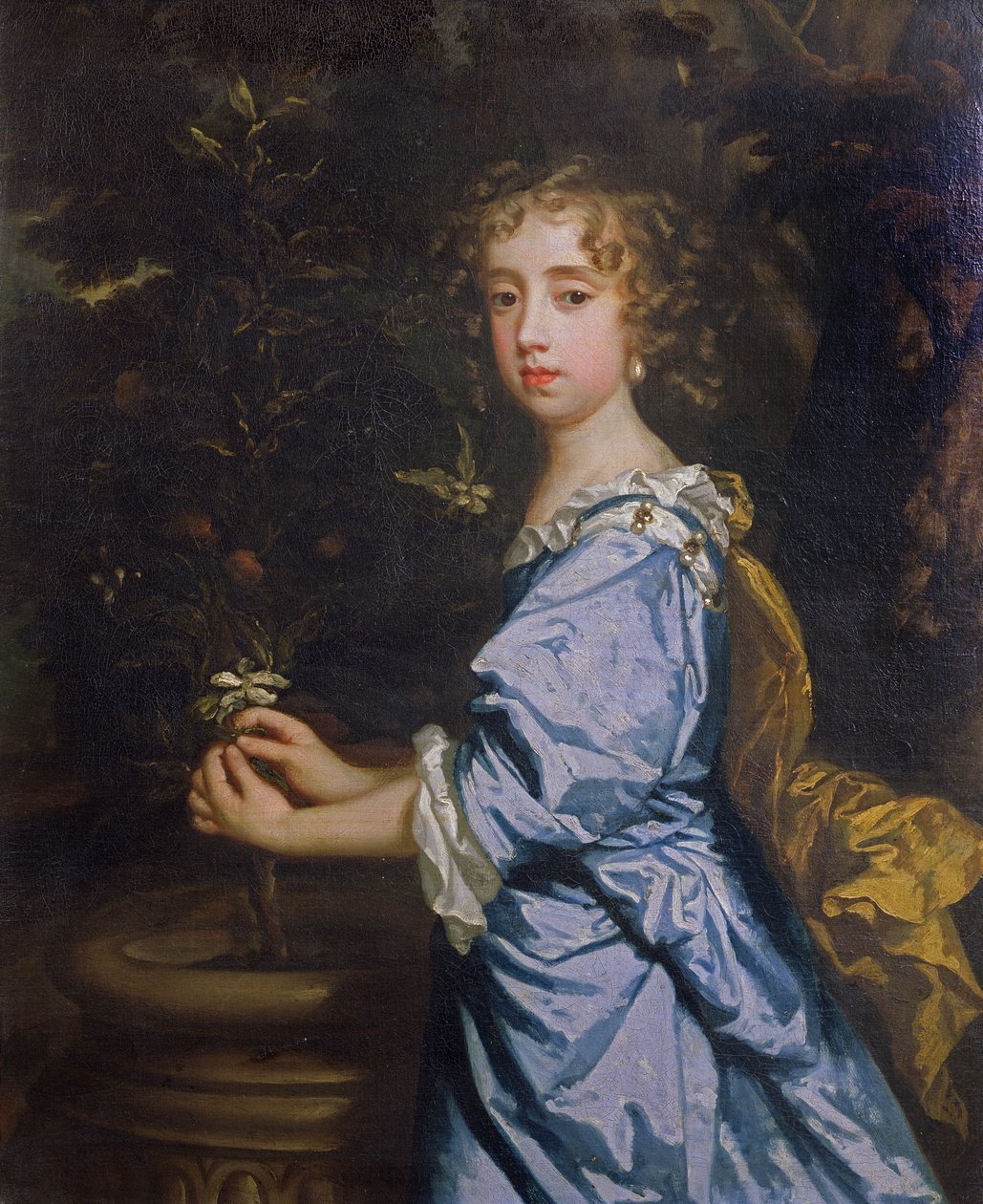 Isabella Dormer，8岁，后来Mountrath伯爵夫人 作者 彼得·莱利
