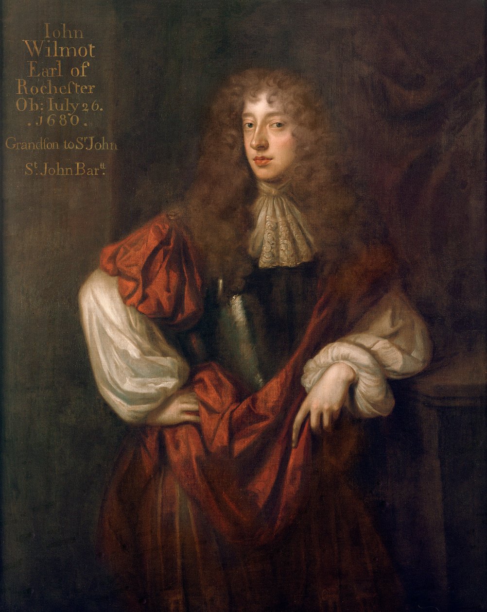 John Wilmot（1647-80）肖像罗切斯特第二伯爵 作者 彼得·莱利
