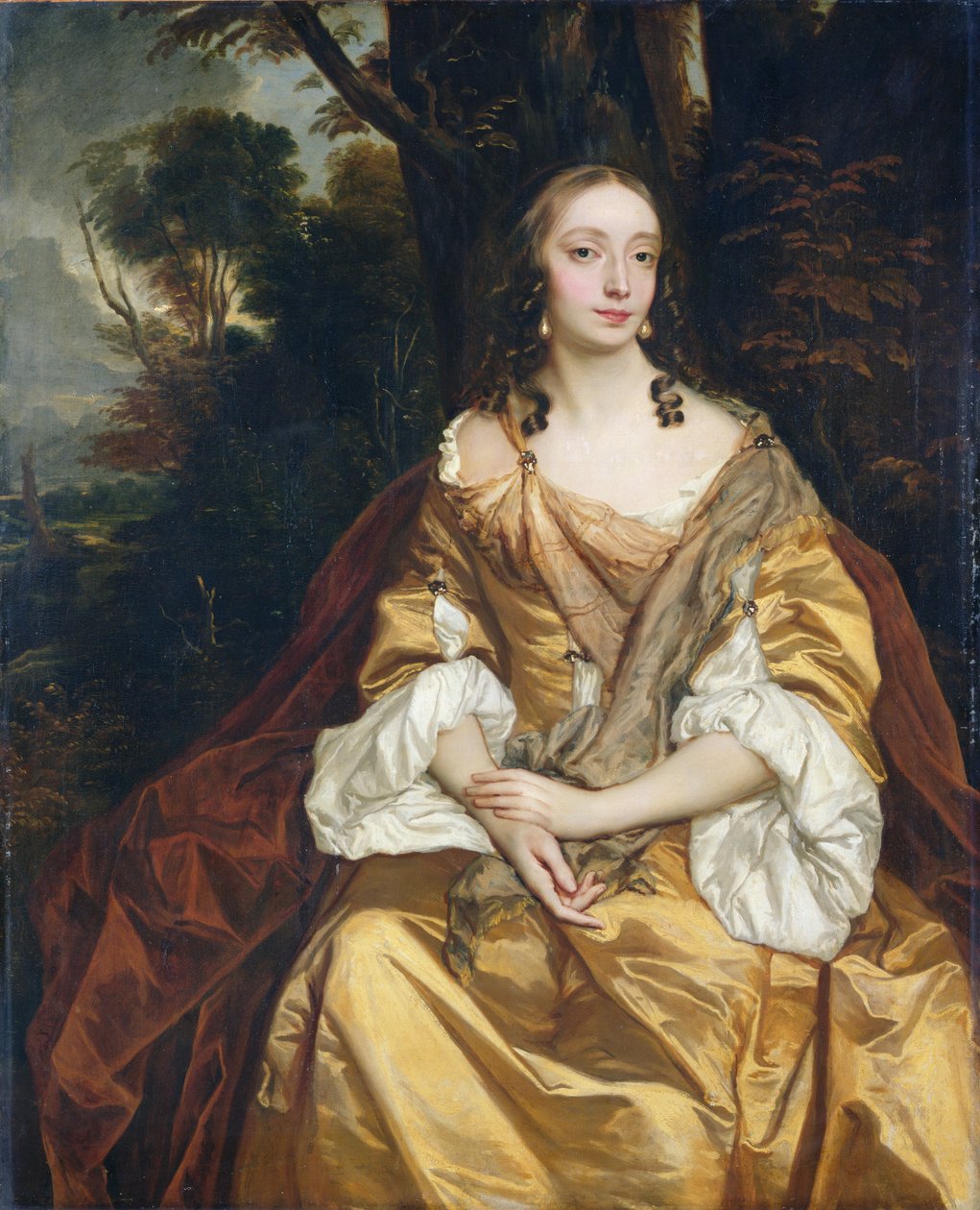 一位女士的肖像，可能是Mary Parsons，后来是Draper夫人，1665年 作者 彼得·莱利
