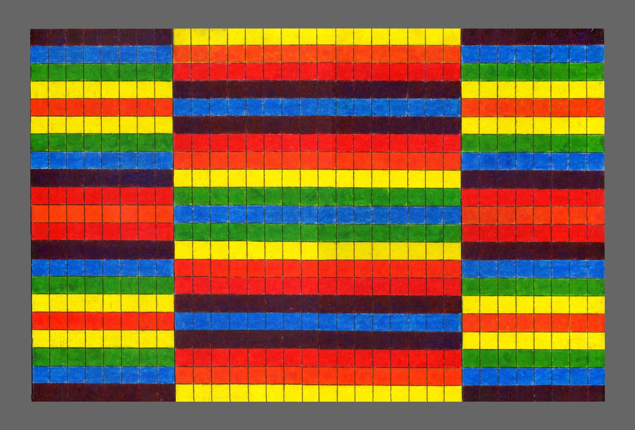 条纹三联画，2009年（丙烯酸船上） 作者 彼得麦克卢尔