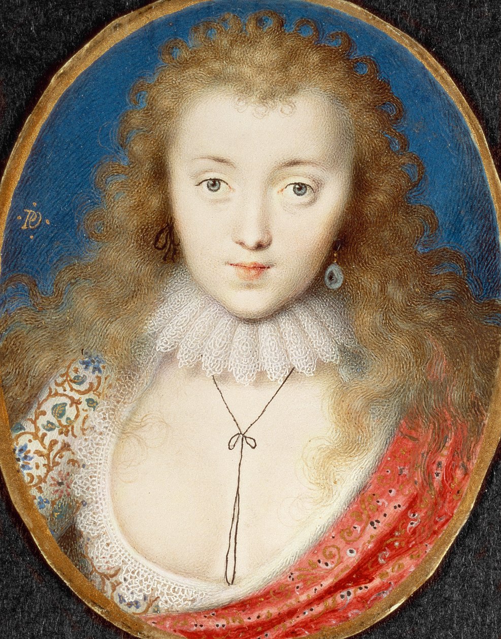一个女孩的肖像，可能是威尼斯坦利（1600-33）后来的Lady Digby 作者 彼得·奥利弗（Peter Oliver）