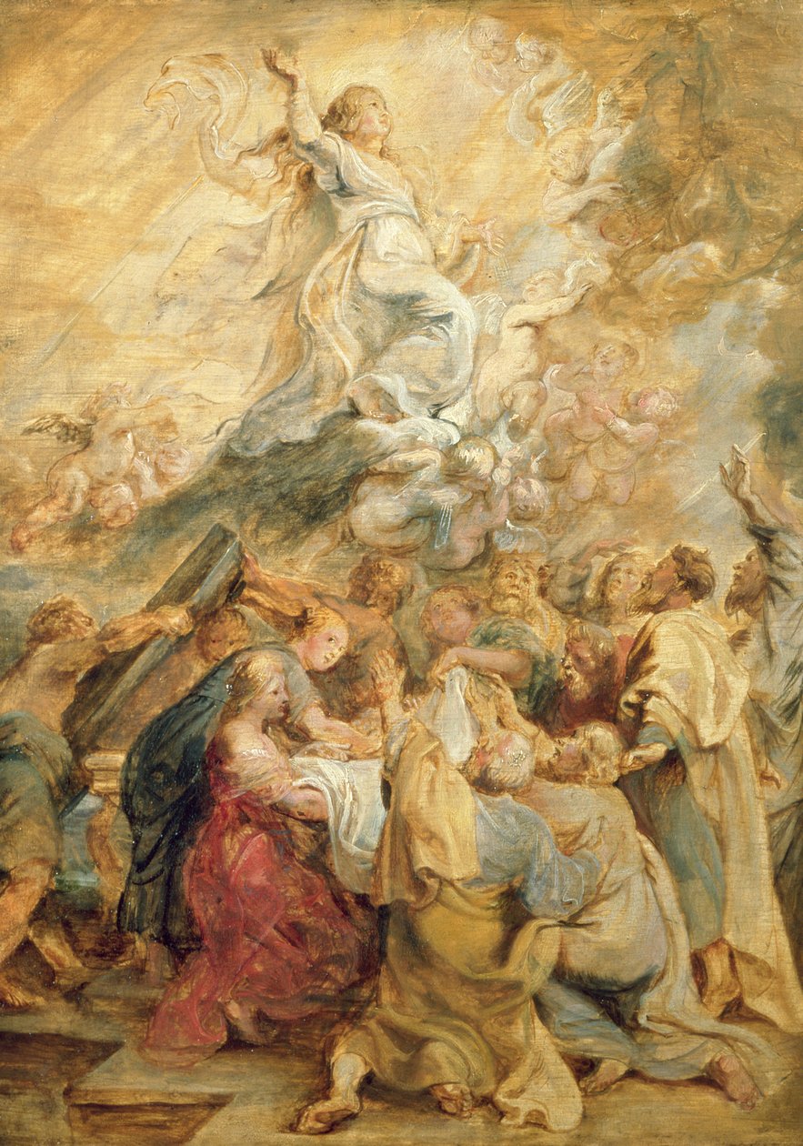 对圣母的假设c.1635 作者 彼得·保罗·鲁本斯