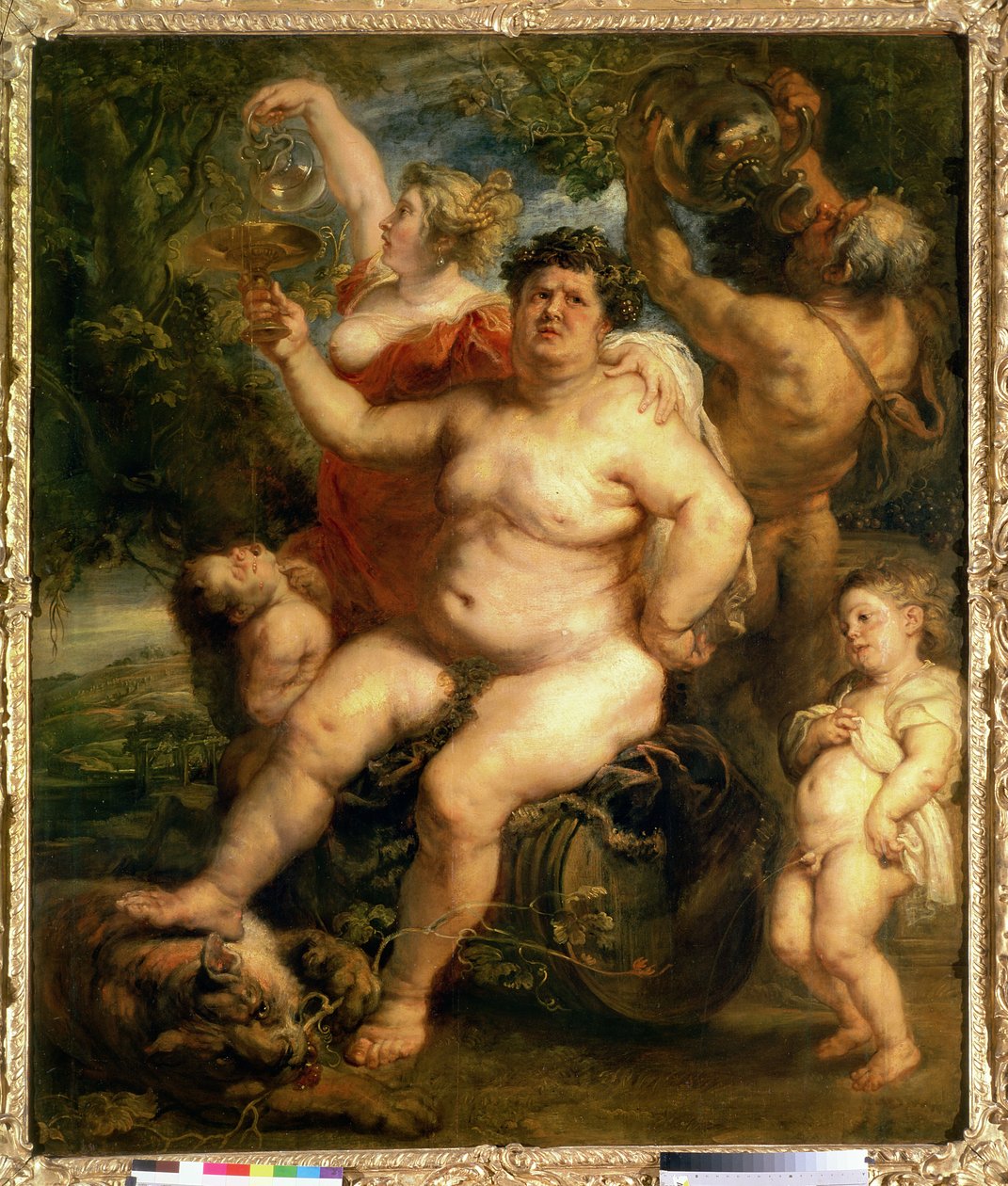 Bacchus，1636-40（油画布从面板转移） 作者 彼得·保罗·鲁本斯