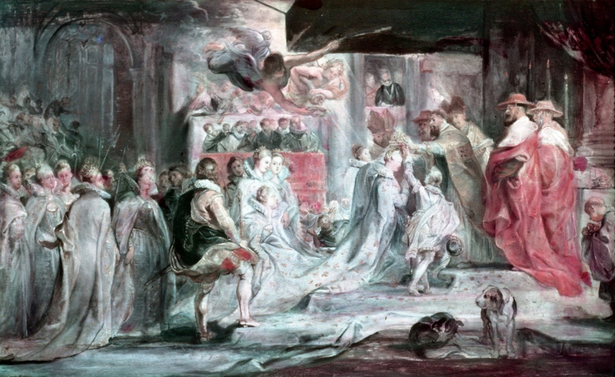 Maria de Medici的加冕典礼 作者 彼得·保罗·鲁本斯
