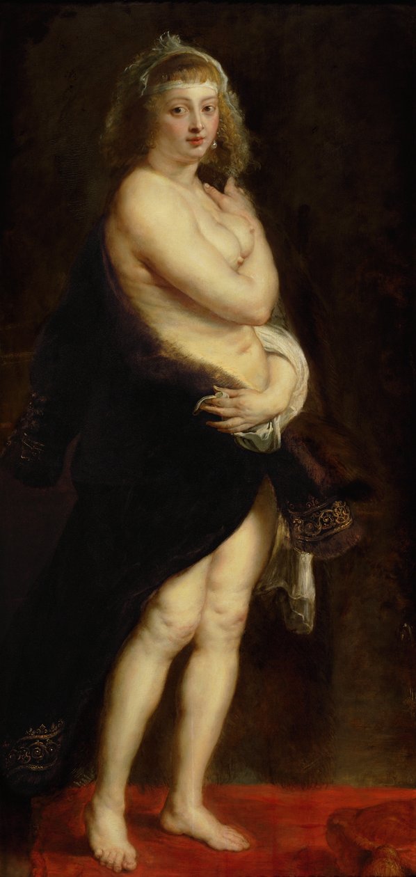 Helena Fourment穿着毛皮长袍 作者 彼得·保罗·鲁本斯