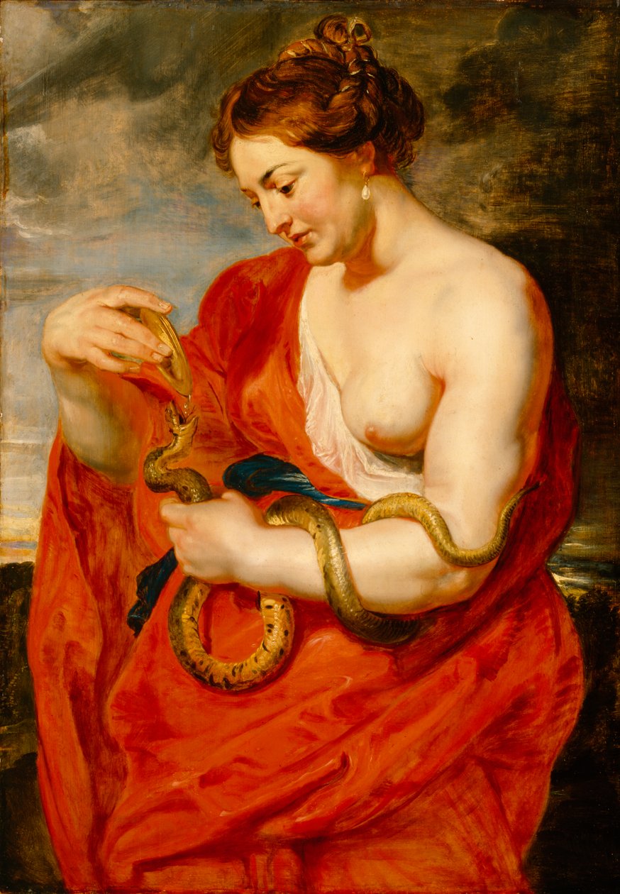 Hygeia，健康女神，c.1615（橡木板油） 作者 彼得·保罗·鲁本斯