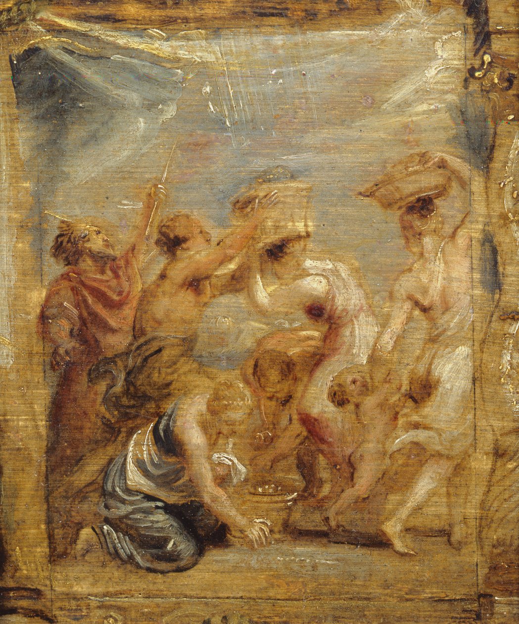 以色列人聚集甘露，c.1626-28（木油） 作者 彼得·保罗·鲁本斯