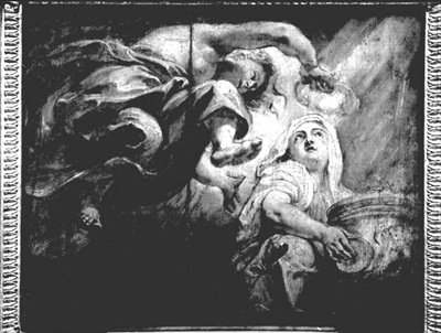宗教由天才加冕，研究詹姆斯一世的神化，c.1629-34（图） 作者 彼得·保罗·鲁本斯