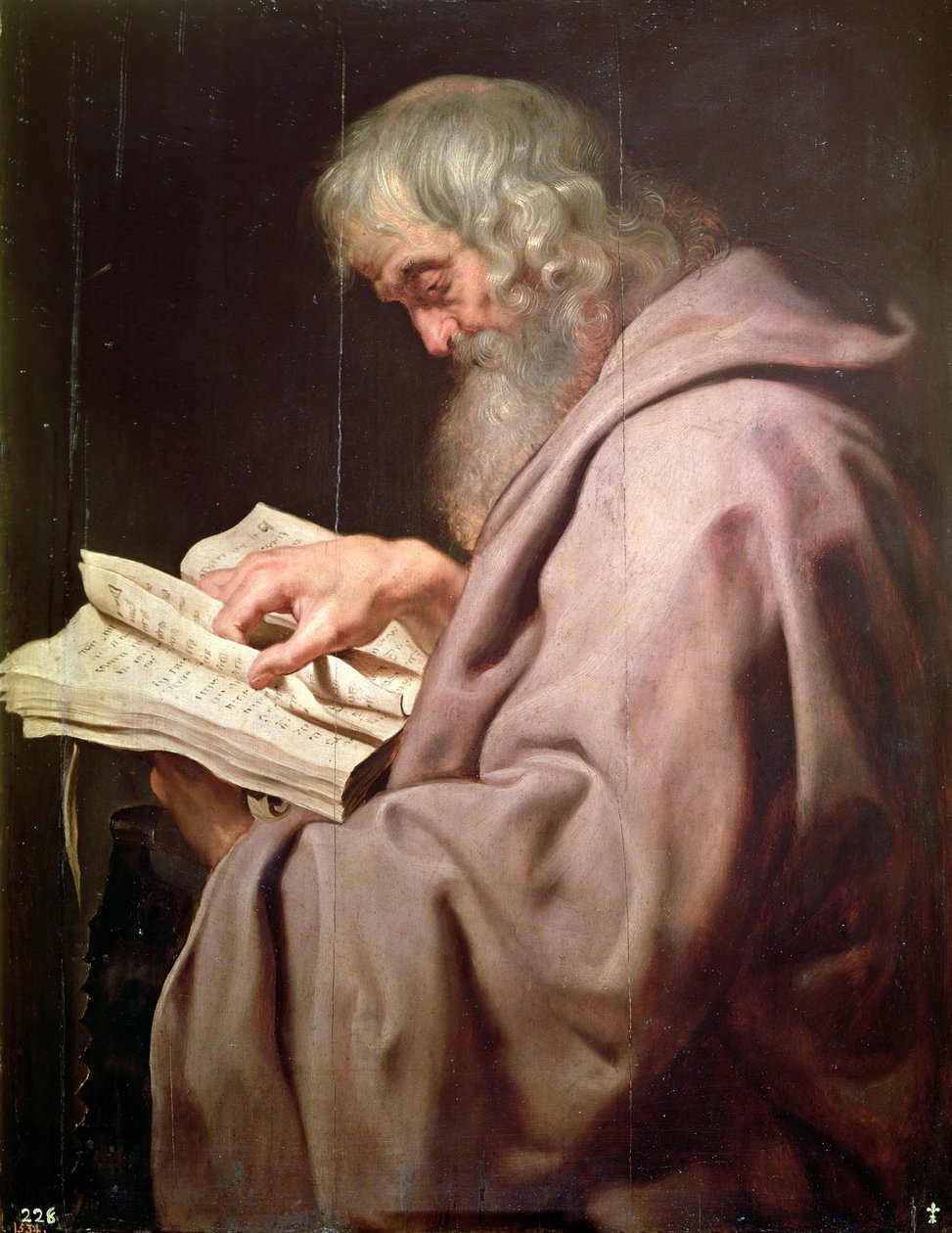 圣西蒙c。 1611年（Simon the Zealot或Simon Kananaios）。 作者 彼得·保罗·鲁本斯