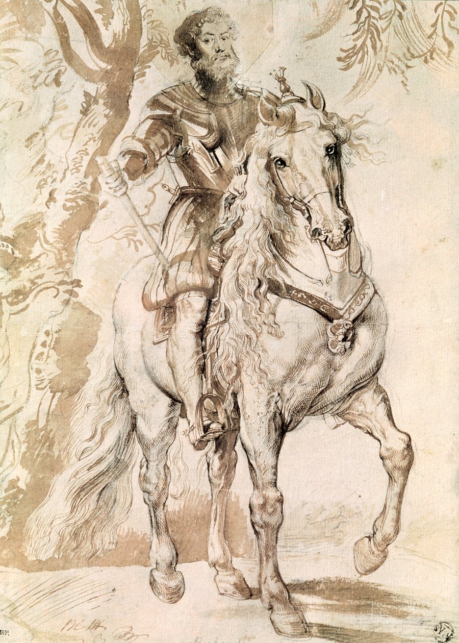 研究莱尔马公爵（1553-1625）1603的马术肖像 作者 彼得·保罗·鲁本斯