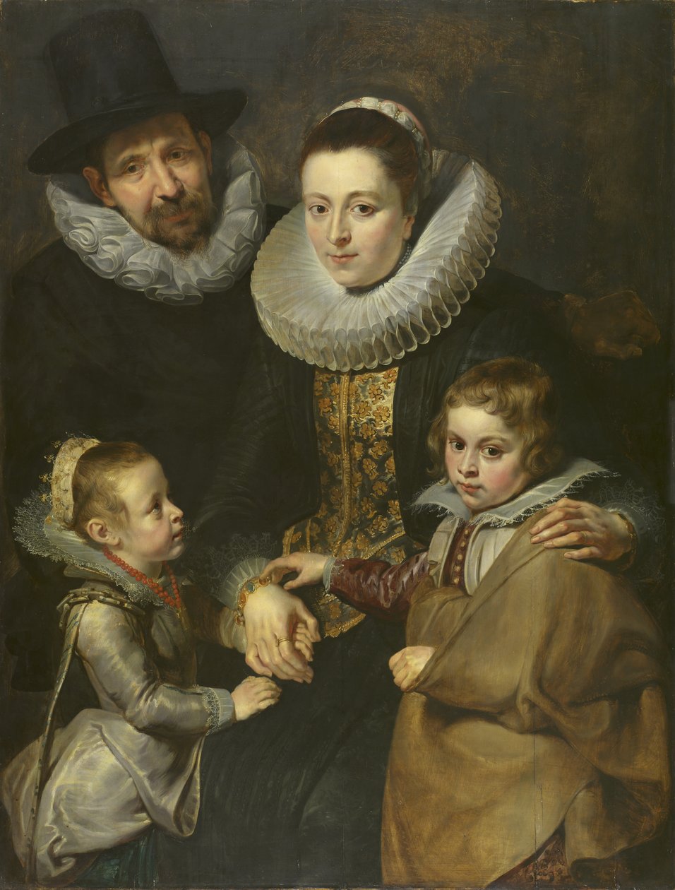 Jan Brueghel the Elder家族，c.1612-13（小组） 作者 彼得·保罗·鲁本斯