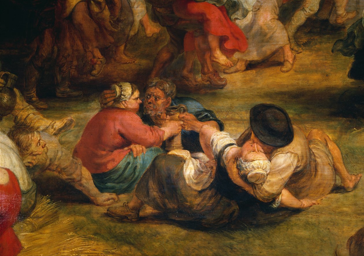 Kermesse，农民的细节，c.1635-38 作者 彼得·保罗·鲁本斯