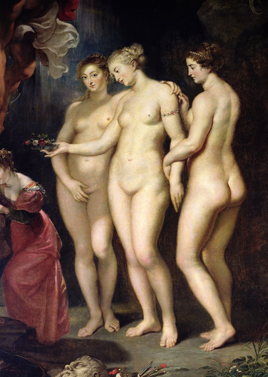 Medici周期：Marie de Medici的教育，三增益的细节，1621-25 作者 彼得·保罗·鲁本斯