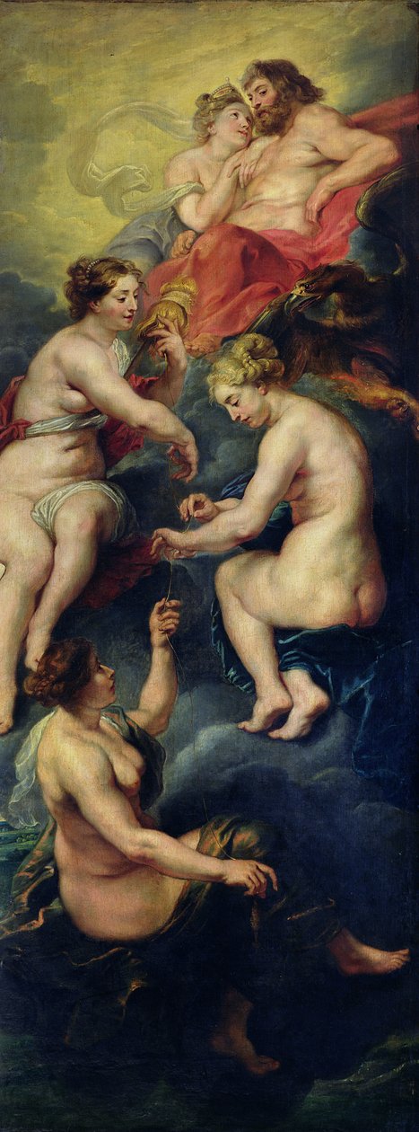 Medici周期：三种命运预示着Marie de Medici的未来（1573-1642）1621-25 作者 彼得·保罗·鲁本斯