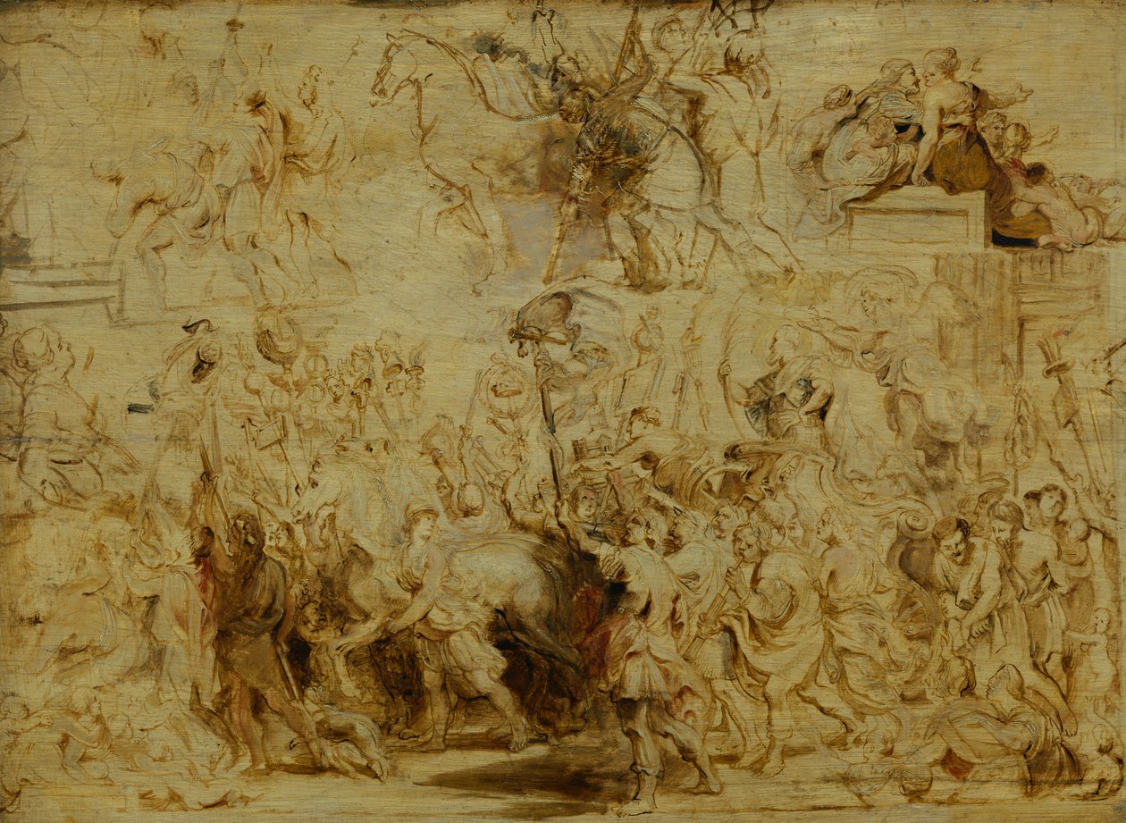 Henri IV（1553-1610）胜利进入巴黎，c.1627 作者 彼得·保罗·鲁本斯