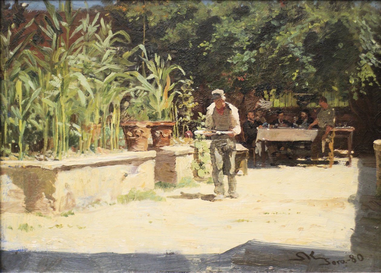 Haven i Albergo del Liri Sora 作者 Peder Severin Krøyer