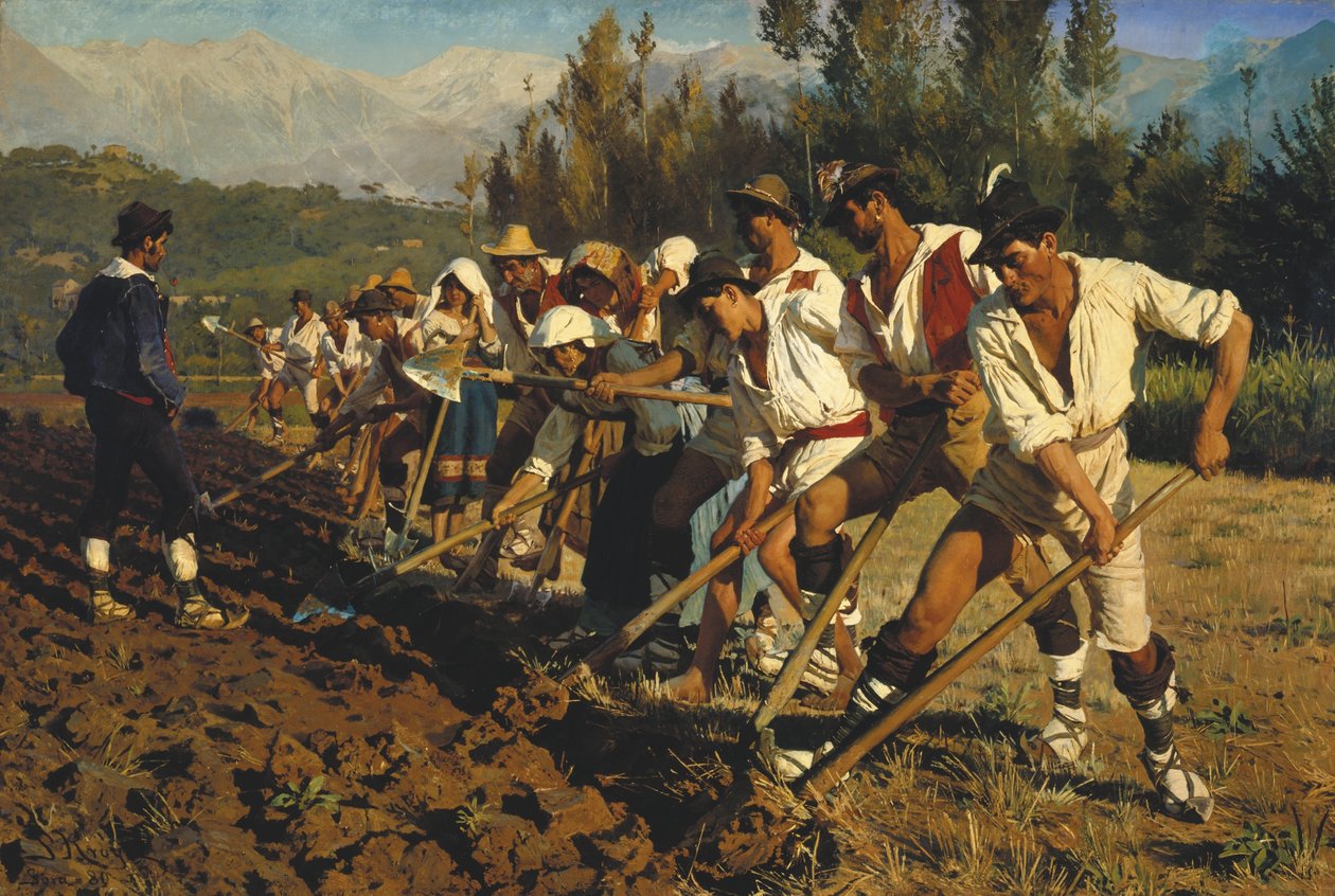 意大利野外工作者 作者 Peder Severin Krøyer
