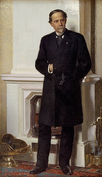建筑师费迪南德梅尔达尔的肖像 作者 Peder Severin Krøyer