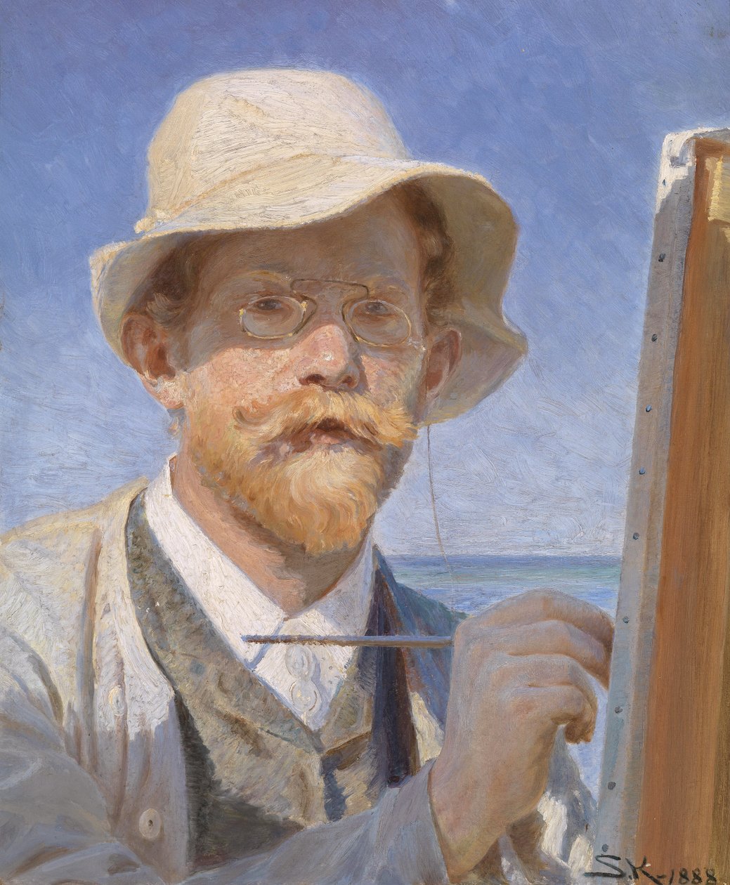 自画像 作者 Peder Severin Krøyer