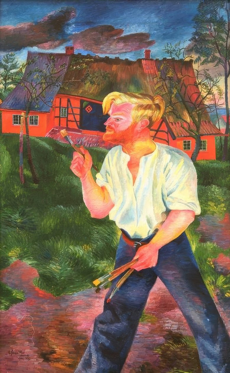 画家Peter August Böckstiegel--Arrode--他家乡的画家 作者 彼得·奥古斯特·博克斯蒂格尔