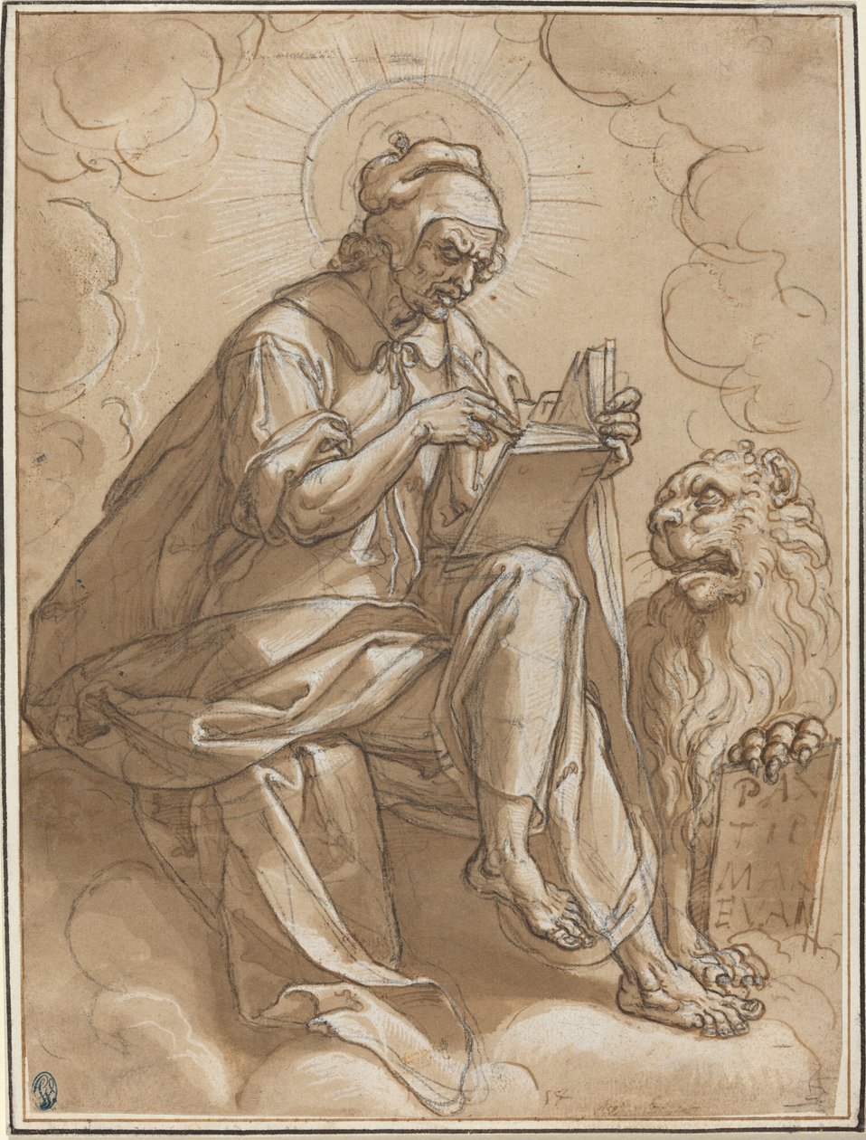 传道者圣马可 作者 Peter Candid 模仿 Georg Pencz 模仿 Heinrich Aldegrever