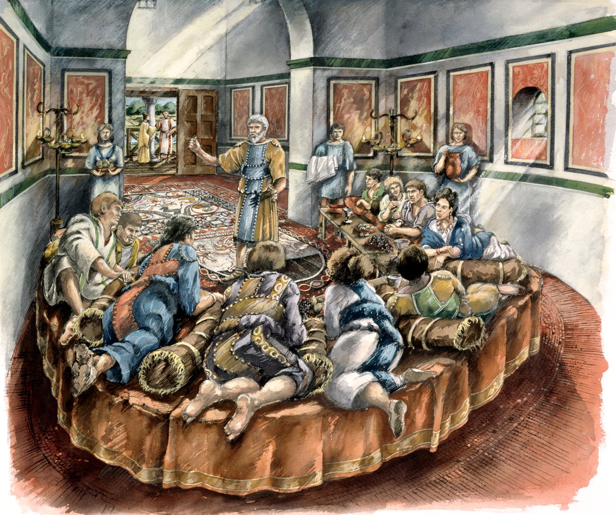 Lullingstone罗马别墅，约4世纪，约1990-2010年 作者 彼得·邓恩