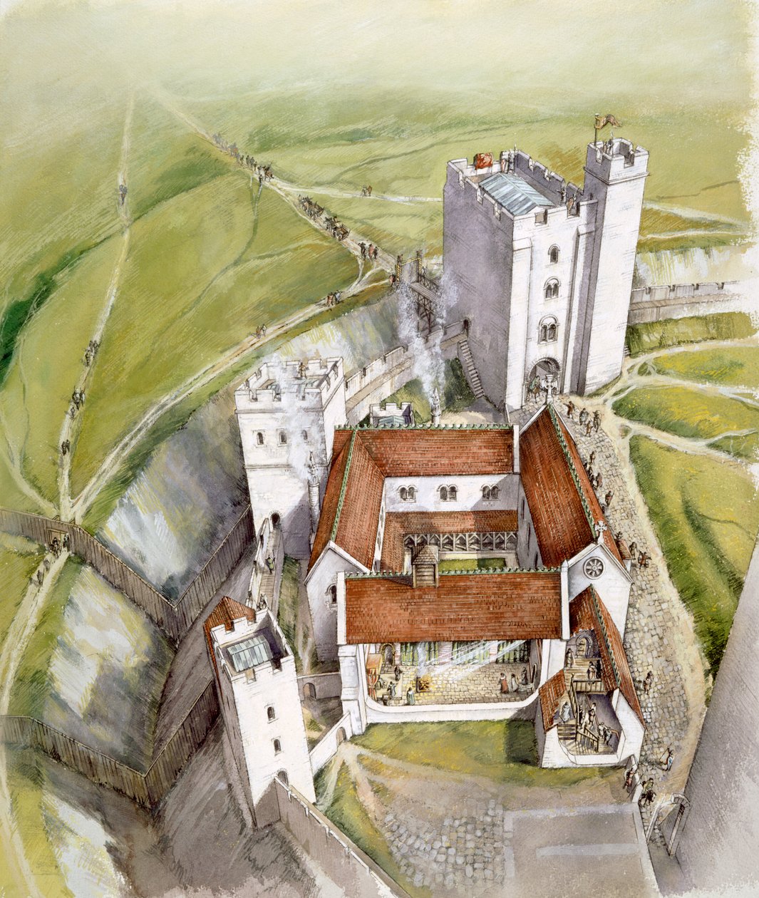 Old Sarum, 1140, c1990-2010 作者 彼得·邓恩