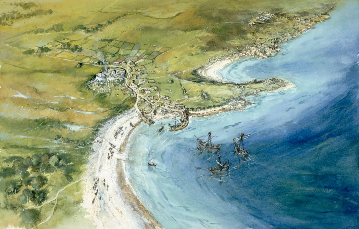 斯基利群岛老城，14世纪，c1990-2010 作者 彼得·邓恩