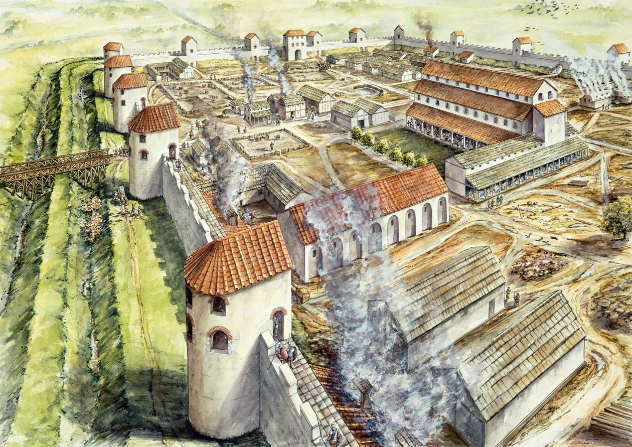 波切斯特城堡, AD345, c1990-2010 作者 彼得·邓恩