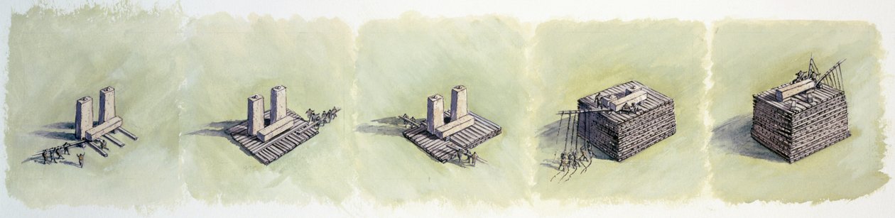 提升门楣，巨石阵，史前，c1990-2010 作者 彼得·邓恩