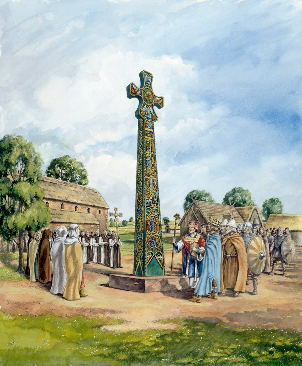 桑德巴赫的十字架，9世纪，c1990-2010 作者 彼得·邓恩