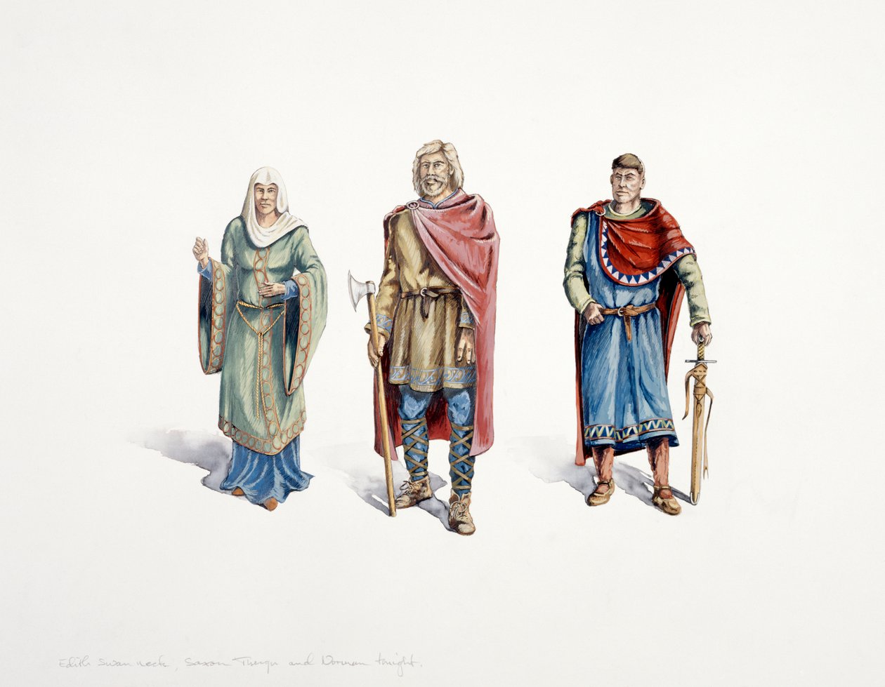 萨克森人和诺曼人, 约11世纪, 约1990-2010年 作者 彼得·邓恩