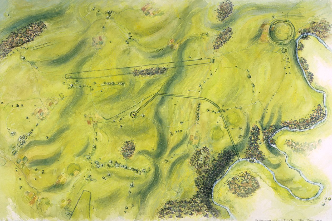 巨石阵景观，约公元前17世纪，约1990-2010年 作者 彼得·邓恩