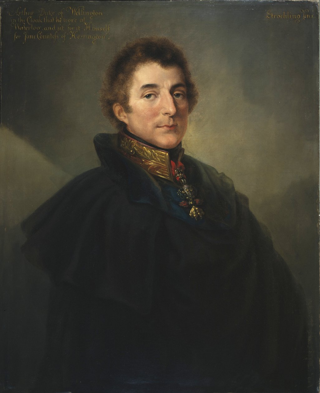 KG GCB（1769-1852）的元帅Arthur Wellesley，惠灵顿第一公爵，1820年 作者 彼得·爱德华·斯特罗林