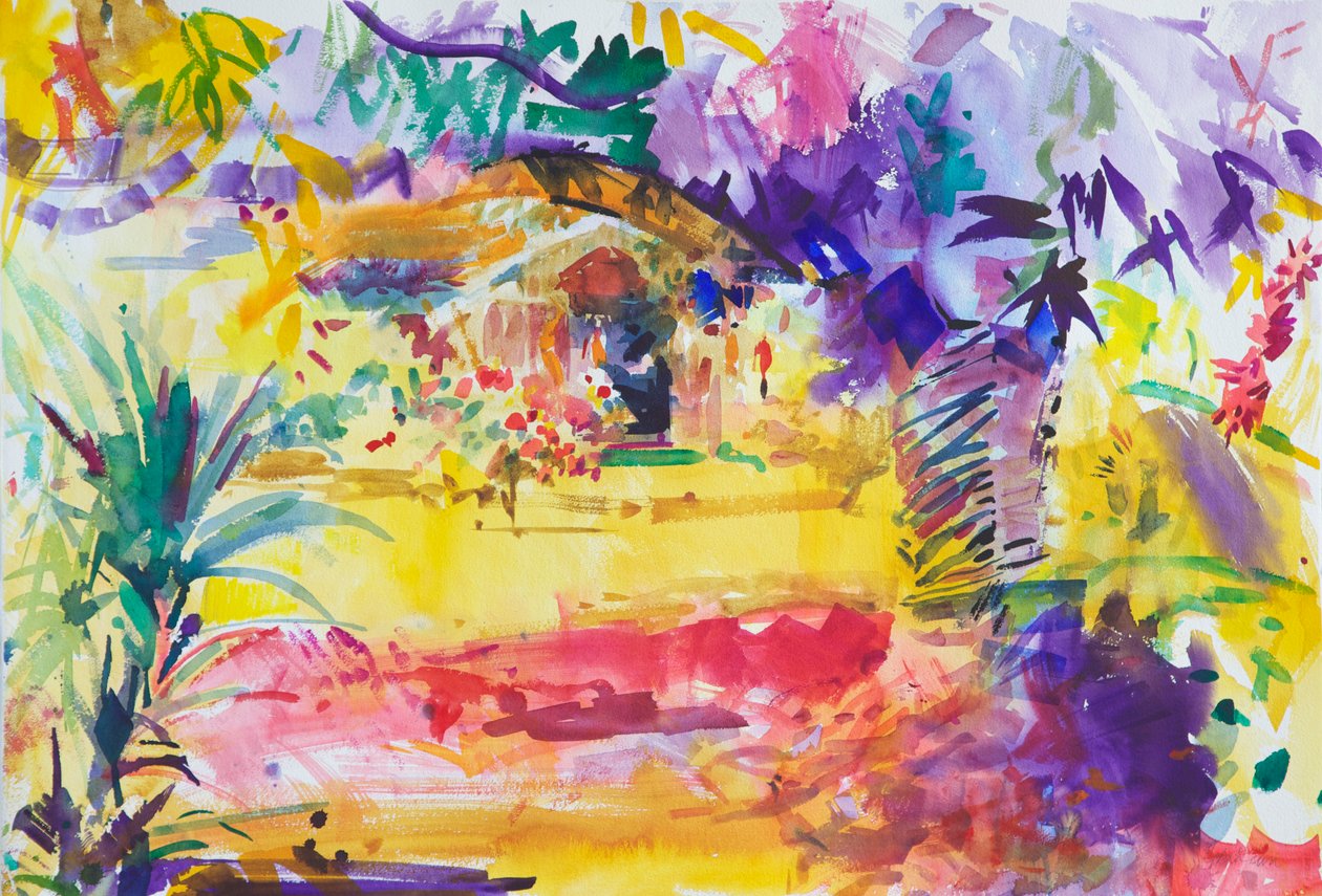 高更花园，2011年（纸上wc） 作者 彼得格雷厄姆（当代）